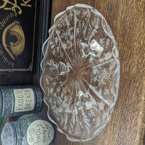 💚 Fostoria BUTTERCUP Vintage pattern etch #340 Platter